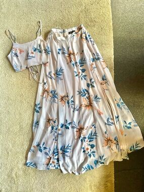 Lulu’s Floral 2-Piece Floral Maxi Set